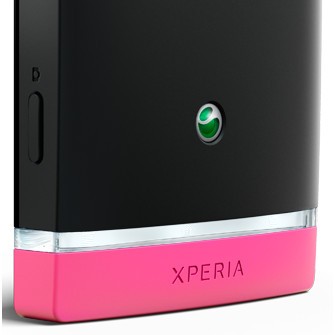 Sony Xperia U - Vedere din spate (roz)
