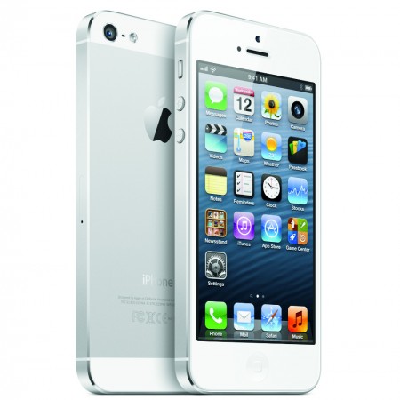 Apple iPhone 5 - Vedere din fata si spate (alb)