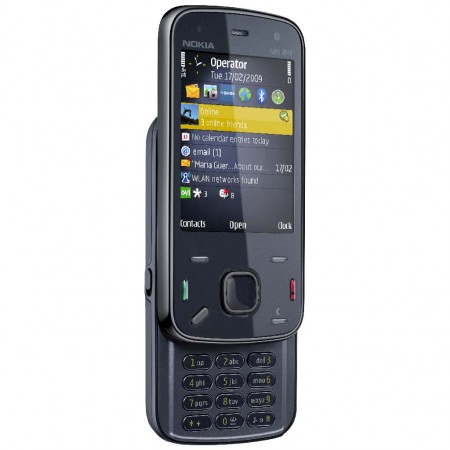 Nokia N86 8MP - Vedere din fata/ stanga, deschis (indigo)