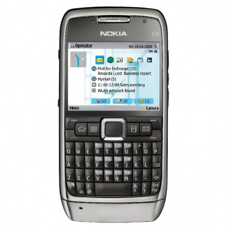 Nokia E71 - Vedere din fata, negru