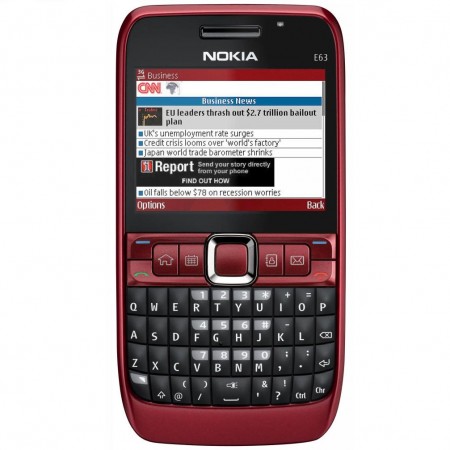 Nokia E63 - Browser (rosu)