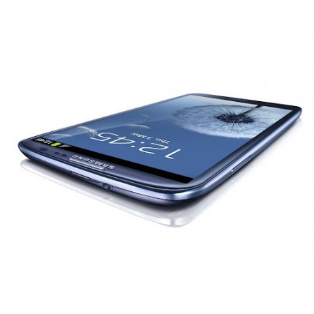 Samsung Galaxy S III - Vedere din fata/ sus/ stanga