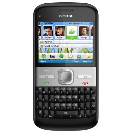 Nokia E5 - Vedere din fata