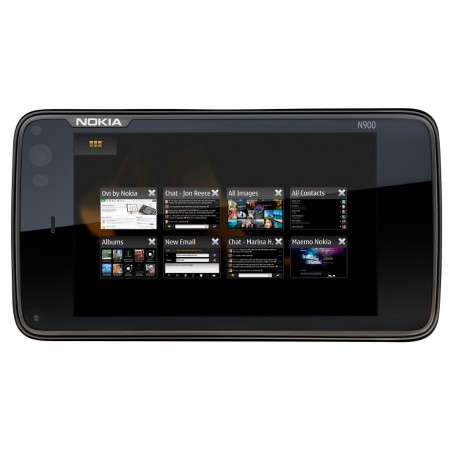 Nokia N900 - Vedere din fata, orizontal