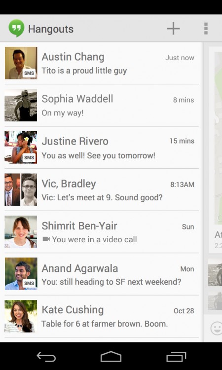 Google Hangouts (octombrie 2013)
