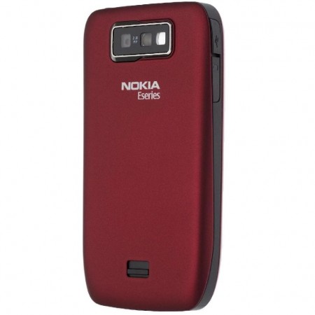 Nokia E63 - Vedere din spate/ stanga (rosu)