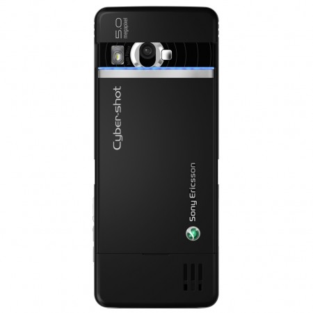 Sony Ericsson C902 - Varianta Swift Black, vedere din spate, deschis