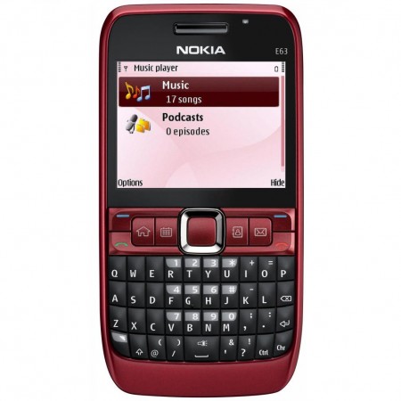 Nokia E63 - Music Player (rosu)