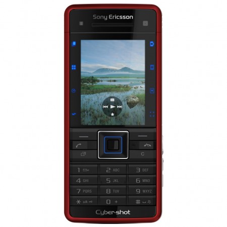 Sony Ericsson C902 - Varianta Luscious Red, vedere din fata
