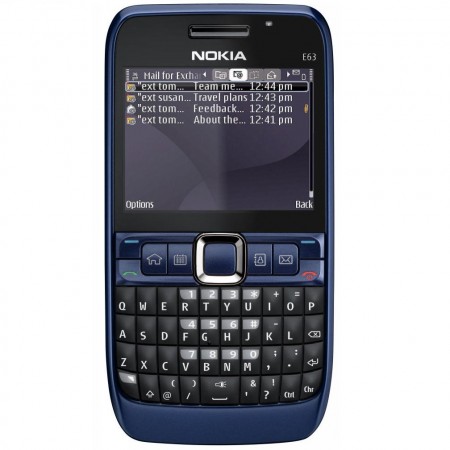 Nokia E63 - Email (albastru)
