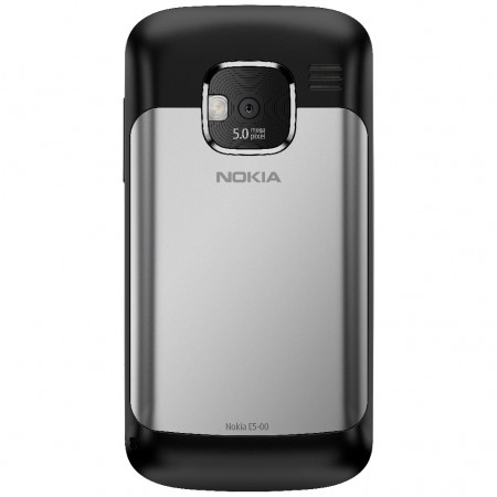 Nokia E5 - Vedere din spate (negru)