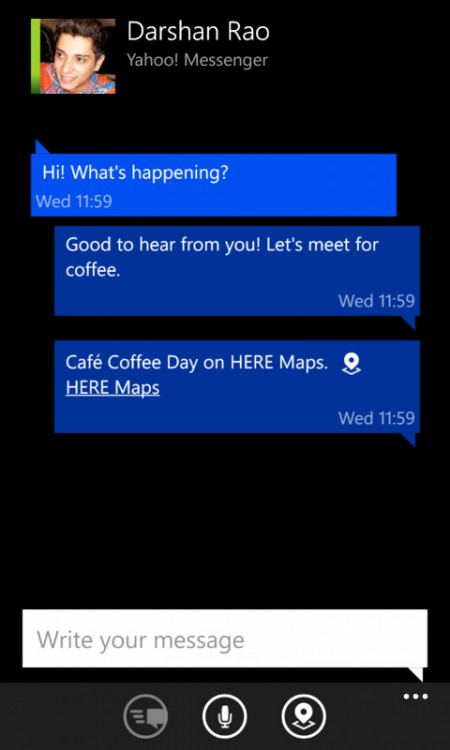 Nokia Chat - Windows Phone