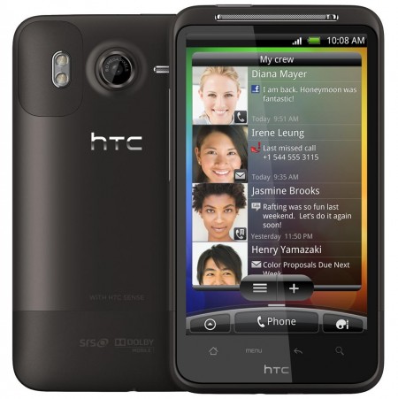 HTC Desire HD - Vedere din fata si spate