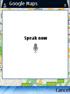 Google Maps pentru Symbian - Search by Voice