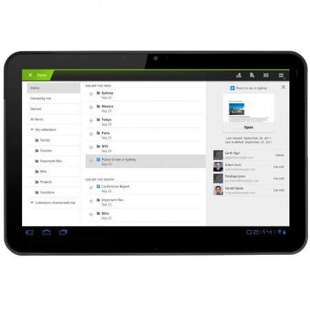 Google Docs - Android (tablets)