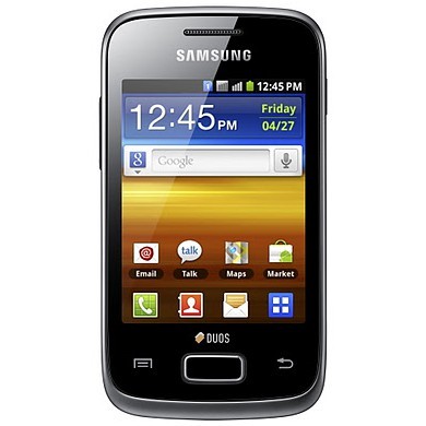 Samsung Galaxy Y Duos - Vedere din fata