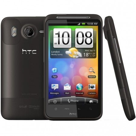HTC Desire HD - Vedere din fata, spate si stanga