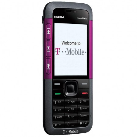Nokia 5310 XpressMusic - Vedere din fata/ stanga (violet)