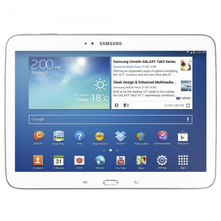Samsung Galaxy Tab 3 10.1 - Vedere din fata