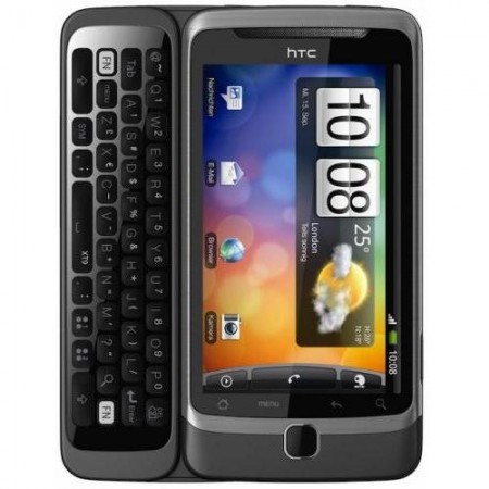 HTC Desire Z - Vedere din fata, deschis