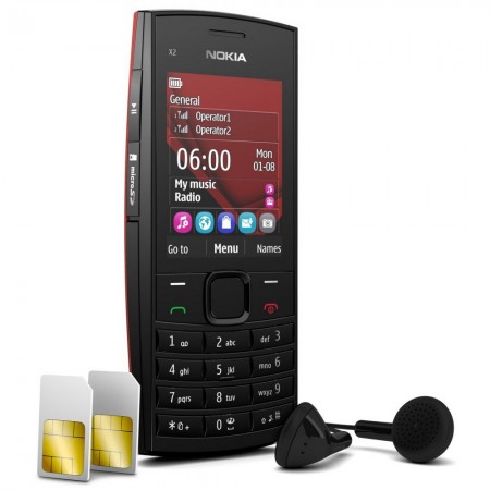 Nokia X2-02 - Vedere din fata/ stanga