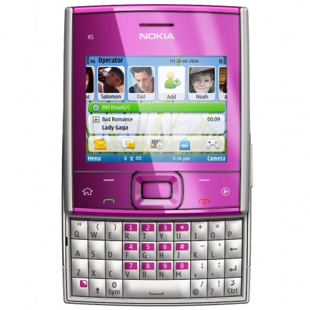 Nokia X5-01 - Vedere din fata