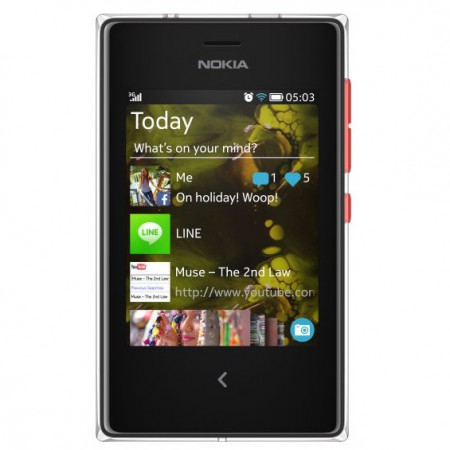 Nokia Asha 503 - Vedere din fata