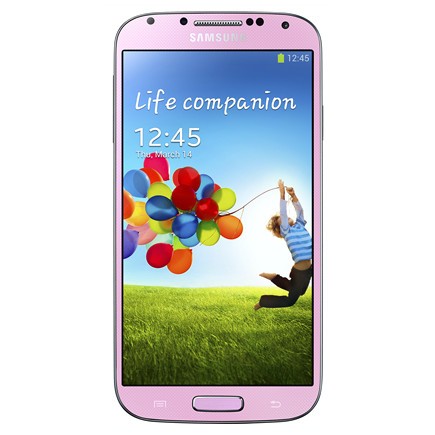 Samsung Galaxy S4 - Vedere din fata (pink)