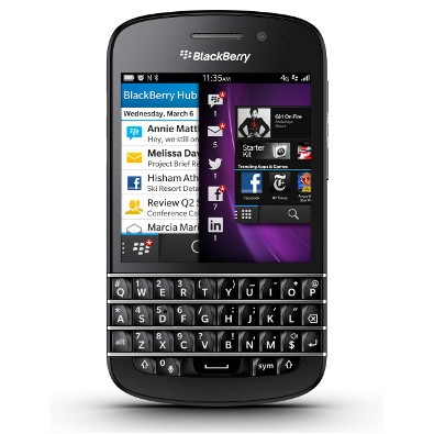 BlackBerry Q10 - Vedere din fata