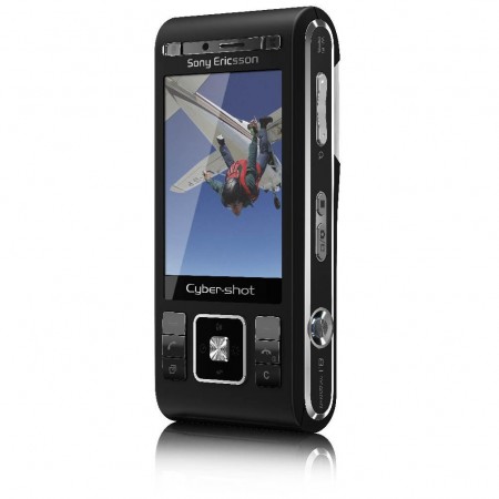 Sony Ericsson C905 - Vedere din fata/ dreapta (negru)