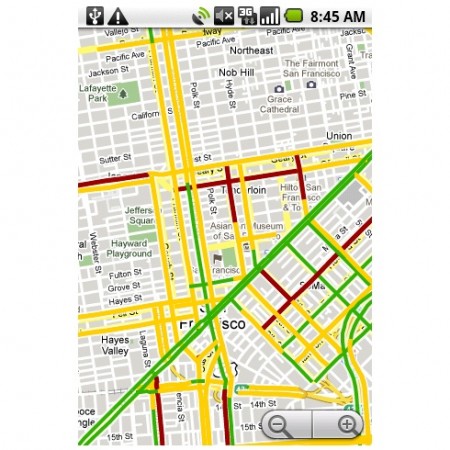 Google Maps - Layer trafic
