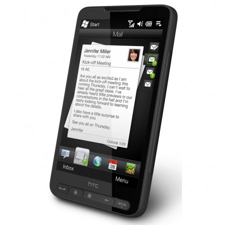 HTC Touch HD2 - Vedere din fata/ dreapta
