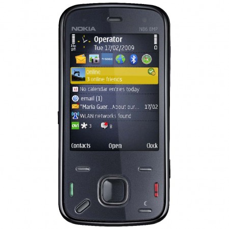 Nokia N86 8MP - Vedere din fata (indigo)