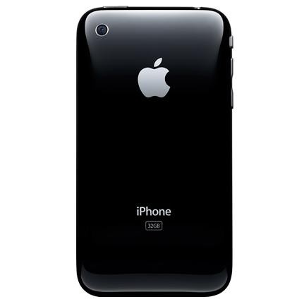 Apple iPhone 3GS - Vedere din spate (negru)