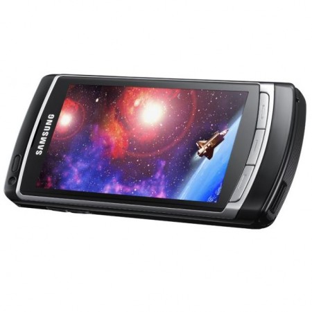 Samsung i890 Omnia HD - Vedere din fata/ stanga, orizontal