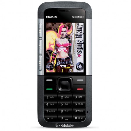 Nokia 5310 XpressMusic - Vedere din fata (argintiu)