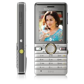 Sony Ericsson S312 - Vedere din fata si din dreapta