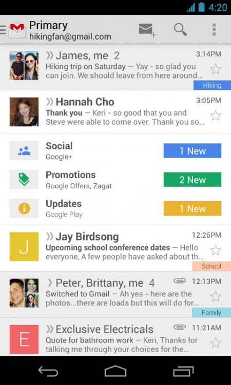 Gmail - Android (mai 2013)