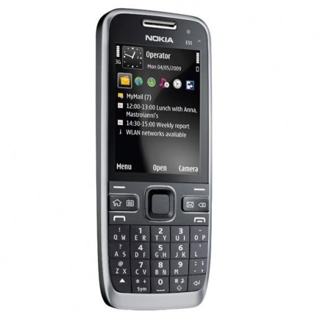 Nokia E55 - Vedere din fata/ stanga