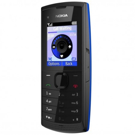 Nokia X1-00 - Vedere din fata/ dreapta (albastru)