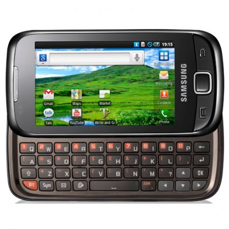 Samsung I5510 Galaxy 551 - Vedere din fata, deschis, orizontal