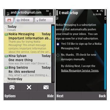 Nokia Messaging Symbian S60 5th Edition - Beta