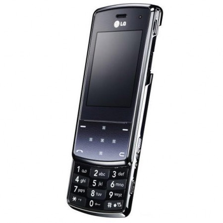 LG KF510 - Vedere din fata/ dreapta, deschis (negru)