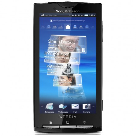 Sony Ericsson XPERIA X10 - Vedere din fata