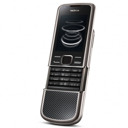 Nokia 8800 Carbon Arte - Vedere din fata/ dreapta, deschis