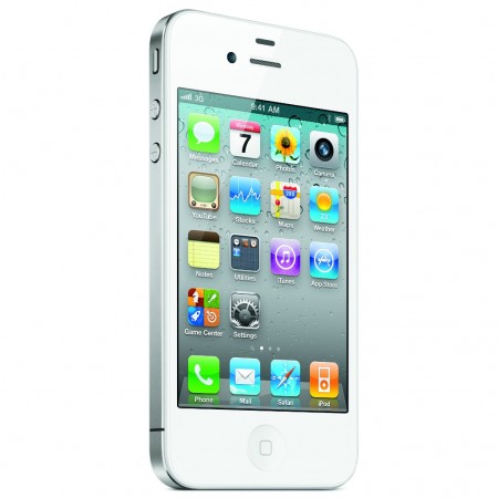 Apple iPhone 4 - Vedere din fata/ stanga (alb)