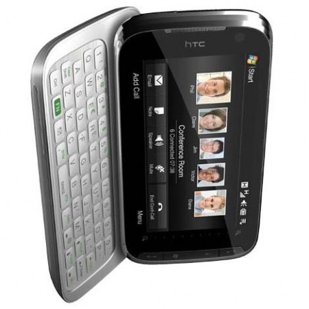 HTC Touch Pro2 - Vedere din fata, deschis, vertical