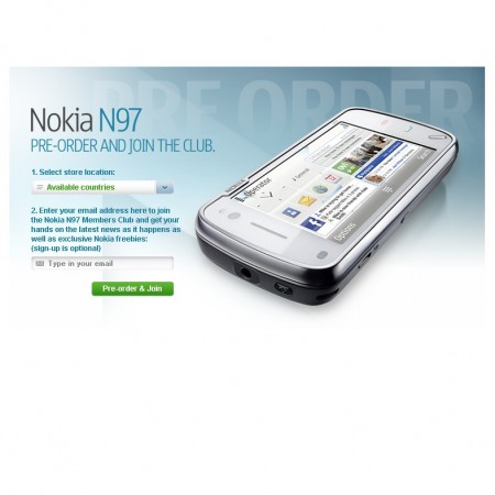 Nokia N97 - Precomanda