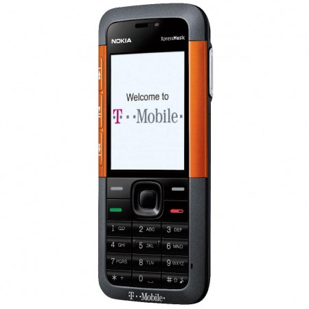 Nokia 5310 XpressMusic - Vedere din fata/ dreapta (portocaliu)