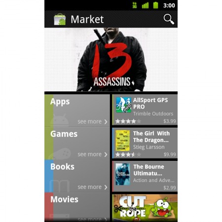 Android Market - Books and Movies